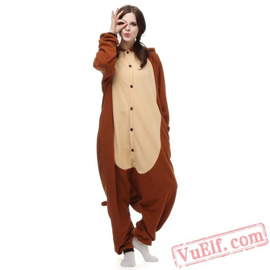 Adult Monkey Kigurumi Onesie Pajamas Animal Onesies