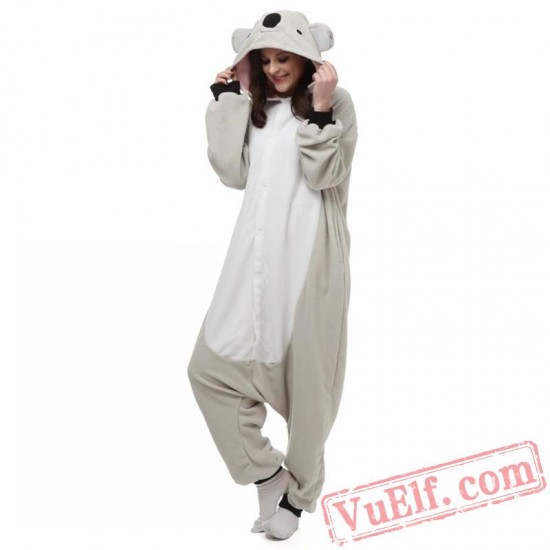 Adult Koala Kigurumi Onesie Pajamas Animal Costumes