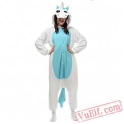 Blue Unicorn Kigurumi Onesies Adult Onesie Costumes