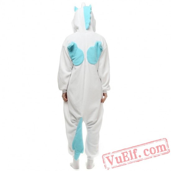 Blue Unicorn Kigurumi Onesies Adult Onesie Costumes