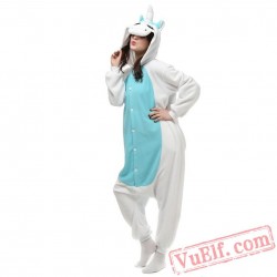 Blue Unicorn Kigurumi Onesies Adult Onesie Costumes