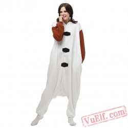 Olaf Onesie Pajamas Adult Kigurumi Costumes