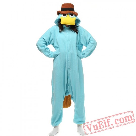 Platypus Onesie Pajamas Adult Animal Kigurumi Costume