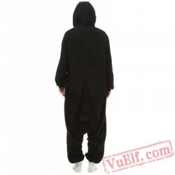 Black Penguin Onesie Pajamas Adult Animal Kigurumi Costumes