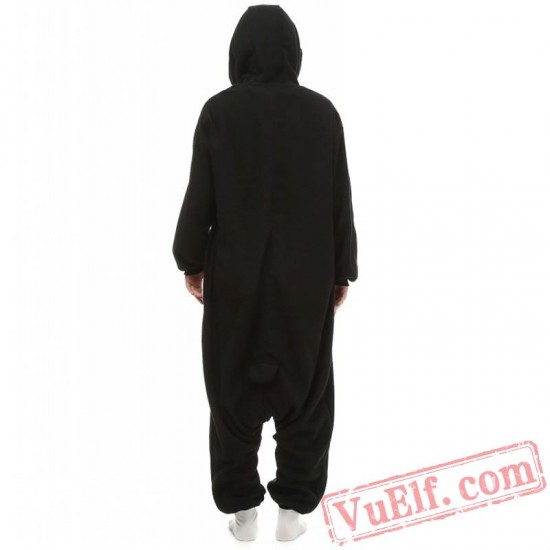 Black Penguin Onesie Pajamas Adult Animal Kigurumi Costumes