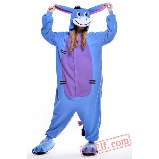 Blue Donkey Onesie Pajamas Cartoon Onesie Costumes