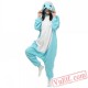 Blue Elephants Onesie Pajamas Kigurumi Costumes