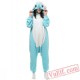 Blue Elephants Onesie Pajamas Kigurumi Costumes