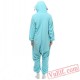 Blue Elephants Onesie Pajamas Kigurumi Costumes