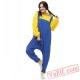 Minions Onesie Pajamas Adult Cartoon Onesie Costumes