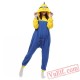 Minions Onesie Pajamas Adult Cartoon Onesie Costumes