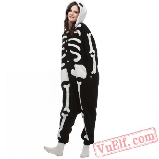 Skeleton Onesie Costume Kigurumi Onesie Pajamas