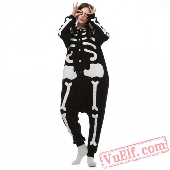 Skeleton Onesie Costume Kigurumi Onesie Pajamas