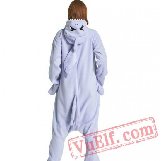 Blue Shark Kigurumi Onesie Pajamas Animal Costumes