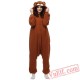 Brown Pedo Bear Onesie Pajamas Animal Kigurumi Costumes