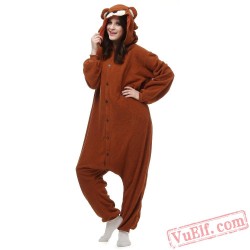 Brown Pedo Bear Onesie Pajamas Animal Kigurumi Costumes