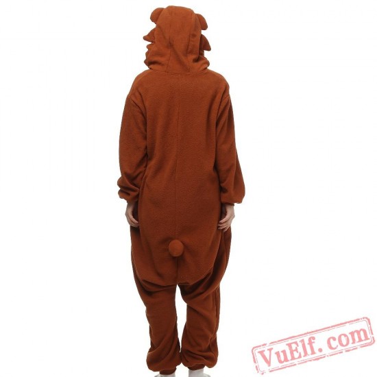 Brown Pedo Bear Onesie Pajamas Animal Kigurumi Costumes
