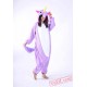 Purple Blue Unicorn Kigurumi Onesies,Adult Animal Pajama Costumes