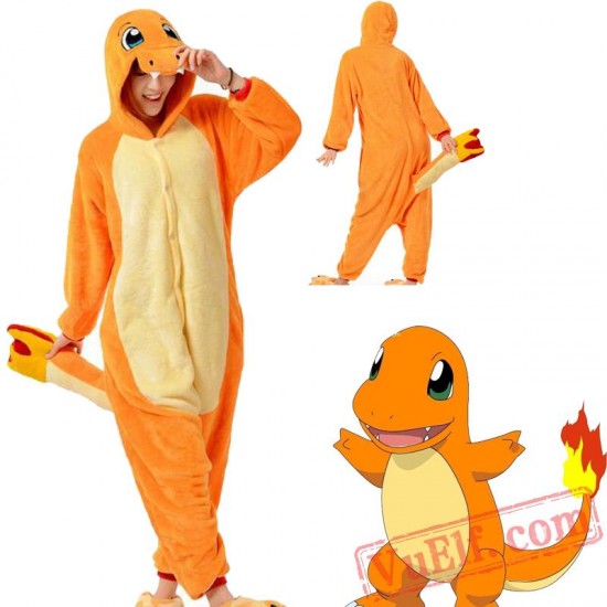 Pokemon Charmander Kigurumi Onesie Pajama Costumes