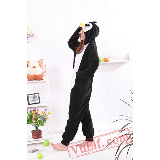 Black Penguin Onesie Pajamas Adult Animal Onesie Costumes