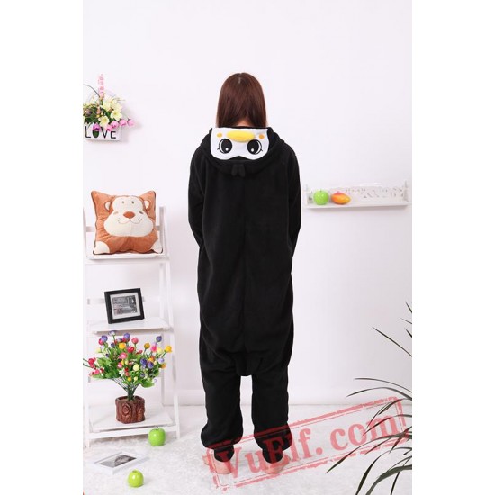 Black Penguin Onesie Pajamas Adult Animal Onesie Costumes