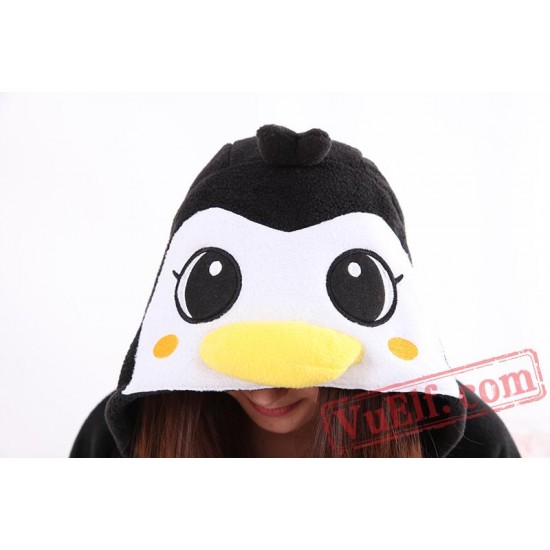 Black Penguin Onesie Pajamas Adult Animal Onesie Costumes