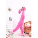 Pink Rabbit Kigurumi Onesie Pajamas,Adult Animal Onesies