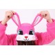 Pink Rabbit Kigurumi Onesie Pajamas,Adult Animal Onesies