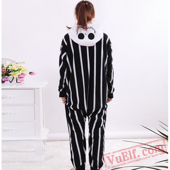 Skeleton Onesies Costume Adult Kigurumi Onesie Pajamas Unisex