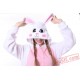 White Purple Rabbit Adult Kigurumi Onesie Pajamas Costume Unisex