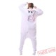 White Purple Rabbit Adult Kigurumi Onesie Pajamas Costume Unisex