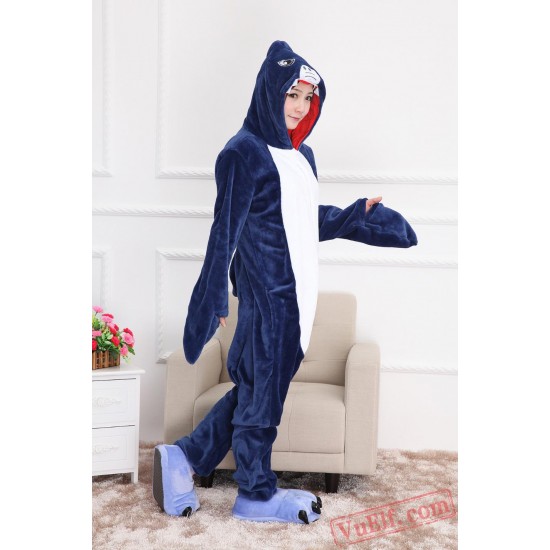 Shark Kigurumi Onesie Pajamas Costume Adult Animal Onesies Unisex