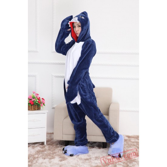 Shark Kigurumi Onesie Pajamas Costume Adult Animal Onesies Unisex