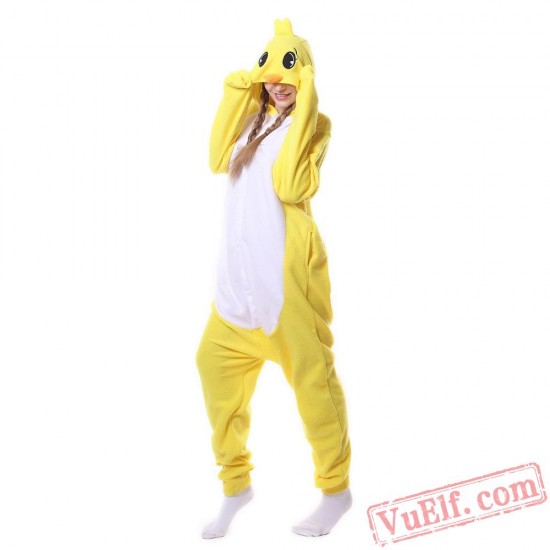 Yellow Chick Kigurumi Onesies Pajamas Costumes Animal Onesies