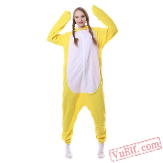 Yellow Chick Kigurumi Onesies Pajamas Costumes Animal Onesies