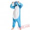 Blue Elephant Kigurumi Onesie Adult Pajamas Costumes 