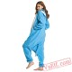 Blue Elephant Kigurumi Onesie Adult Pajamas Costumes 