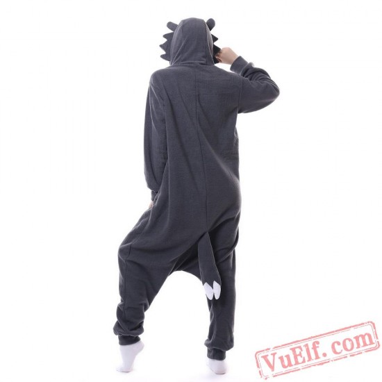 Grag Wolf Kigurumi Onesie Pajama Costumes Animal Onesies