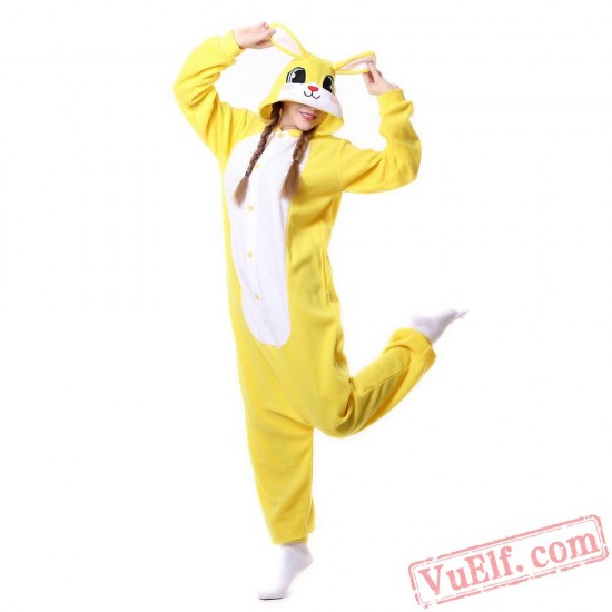 Pink Rabbit Onesie Costume Adult Animal Kigurumi Pajamas