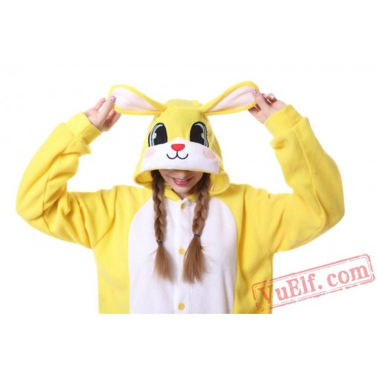 Pink Rabbit Onesie Costume Adult Animal Kigurumi Pajamas