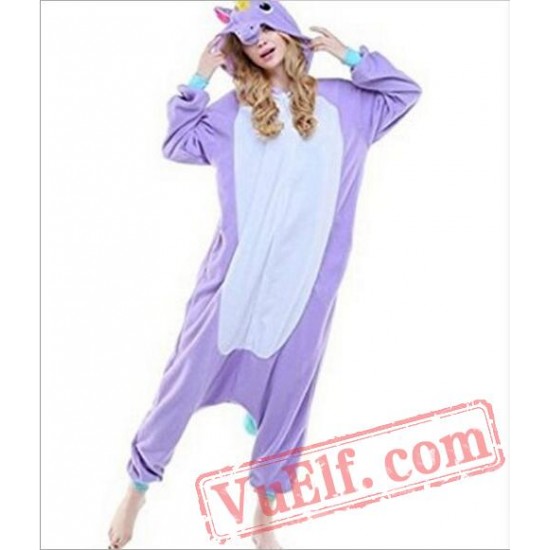 Adult Cartoon Unicorn Kigurumi Onesiee Pajama Costumes