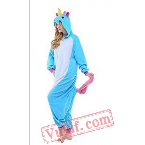 Adult Cartoon Unicorn Kigurumi Onesiee Pajama Costumes