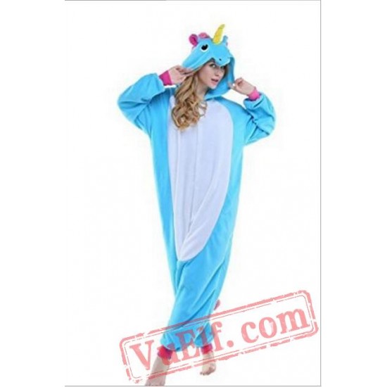 Adult Cartoon Unicorn Kigurumi Onesiee Pajama Costumes