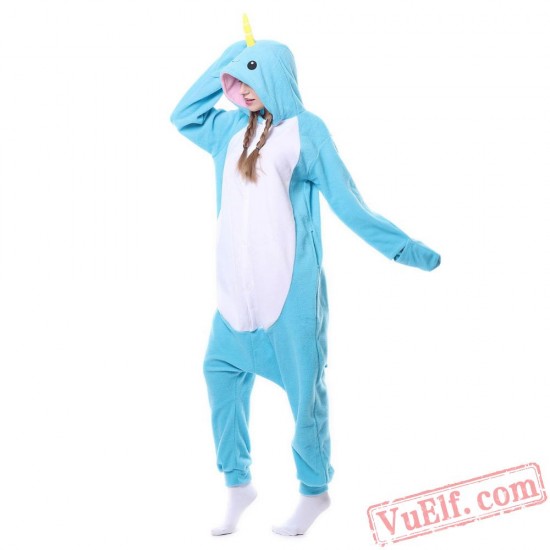 Costume Narwhal Onesie,Whale Kigurumi Onesie Pajama Costumes