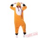 Adult Unisex Orange Fox Kigurumi Onesies Pajamas Costumes