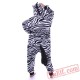 Zebra Kigurumi Onesie Pajamas,Adults Animal Onesie Costumes