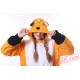 Adult Unisex Orange Fox Kigurumi Onesies Pajamas Costumes