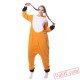 Adult Unisex Orange Fox Kigurumi Onesies Pajamas Costumes