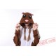 Squirrel Onesie Pajamas,Adult Animal Onesie Pajama Costumes