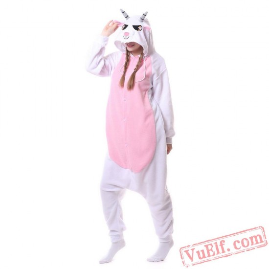 Adult Goat/Sheep Onesie Pajamas,Animal Kigurumi Onesie Costumes